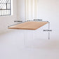 Pine Wood Dining Table Rectangle Dining Table with Sled Base Clearhalo 'Dining Tables & Seating' 'Dining Tables' 'dining_table' 'furn' 'furn_dining_table' 'Furniture' 'furniture_dining_table' 'Kitchen & Dining Furniture' 1200x1200_9adc992a-f816-45fc-9c4d-8e3919a5a8cc