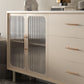 Stone Credenza Contemporary Style Server met laden en kasten