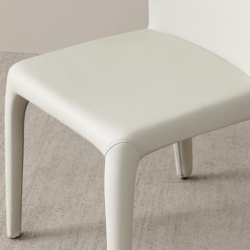 Chaise latéral rembourrée chaise latéral en cuir pour salle à manger