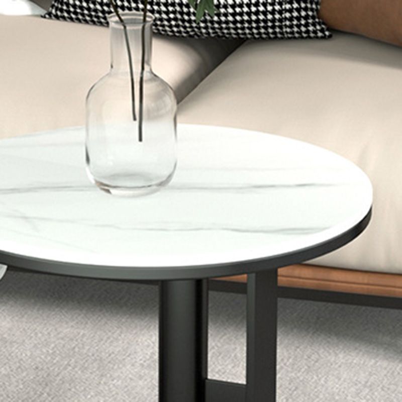 Modern End Table Round Minimalist Side End Table for Living Room