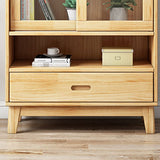 Modern Pine Dining Hutch Standard Natural Hutch Cabinet for Dining Room Clearhalo 'Display & China Cabinets' 'display_china_cabinets' 'furn' 'furn_display_china_cabinets' 'Furniture' 'Kitchen & Dining Furniture' 1200x1200_9adf0eaf-6b48-44bb-a7b3-19a870ba0a55