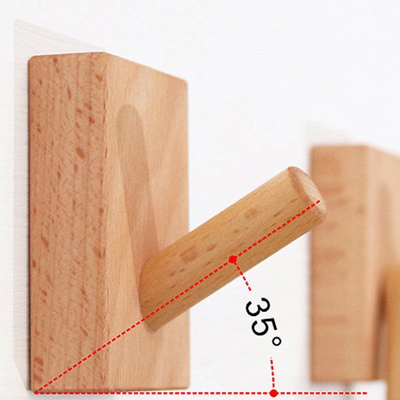 Modernes Eingangs-Kit Holzwand mit Hakenkleiderbügel montiert