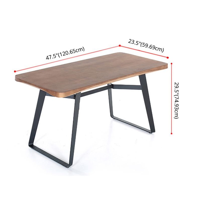 Industrial Style Solid Wood Top Dining¬†Room¬†Set with Rectangle Shape Table Dining Room Set Clearhalo 'Dining Room Sets' 'Dining Tables & Seating' 'dining_room_set' 'furn' 'furn_dining_room_set' 'Furniture' 'furniture_dining_room_set' 'Kitchen & Dining Furniture' 'kitchen&dining_furn' 'kitchen' 1200x1200_9ae676f1-4216-41db-a177-9bcd0c70f1bb