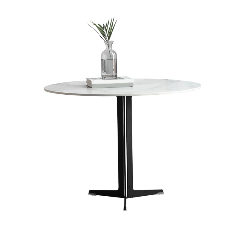 White Stone Dining Set for Home 1/4/5 Pieces Modern Round Table Set Clearhalo 'Dining Room Sets' 'Dining Tables & Seating' 'dining_room_set' 'furn' 'furn_dining_room_set' 'Furniture' 'Kitchen & Dining Furniture' 1200x1200_9ae7052d-dde9-41ce-8b4a-8c546b0f097c