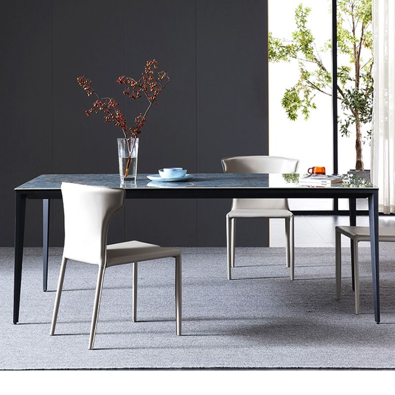 Contemporary Leather Dining Chair Armless Wingback Side Chair Clearhalo 'Dining Chairs' 'Dining Tables & Seating' 'dining_chair' 'furn' 'furn_dining_chair' 'Furniture' 'furniture_dining_chair' 'Kitchen & Dining Furniture' 1200x1200_9ae745e2-baa0-42f0-86fb-ad04a2cae2dd