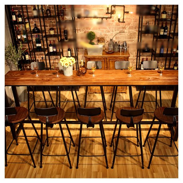 29.53" Industrial Bar and Counter Stool Low Back Stool with 4 Legs Clearhalo 'Bar Furniture' 'Bar Stools' 'bar_stools' 'furn' 'furn_bar_stools' 'Furniture' 'furniture_bar_stools' 'Kitchen & Dining Furniture' 1200x1200_9ae80c69-6436-42d3-913d-e2d7d9512640