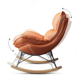 Contemporary Rocker Upholstered Tufted Cushions with Dark legs Glider Clearhalo 'Chairs & Seating' 'furn' 'furn_rocking_chairs' 'Furniture' 'Living Room Furniture' 'Rocking Chairs' 'rocking_chairs' 1200x1200_9ae88033-311e-4032-aa81-46f5e6d6a54c