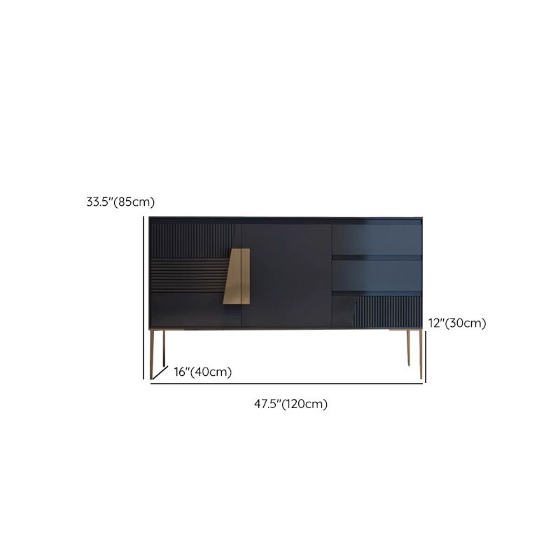 Restangle de rangement de style luxe Rectangle Armoire du buffet