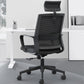High / Mid Back Bureau Stoel Zwart Mesh Rotatable Desk -stoel met wielen