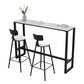 Stone Bar Dining Table Modern Rectangle Bar Table with Trestle Pedestal for Living Room Clearhalo 'Bar Furniture' 'Bar Tables' 'bar_tables' 'furn' 'furn_bar_tables' 'Furniture' 'furniture_bar_tables' 'Kitchen & Dining Furniture' 1200x1200_9aec823a-86f7-4540-88c8-47118a9529ca