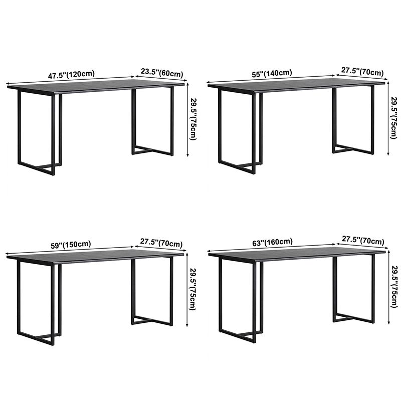 Industrial Style Home Pine Dining Table Rectangle Shape Table with Double Pedestal Clearhalo ' dining_table' 'Dining Tables & Seating' 'Dining Tables' 'furn' 'furn_dining_table' 'Furniture' 'furniture_dining_table' 'Kitchen & Dining Furniture' 'kitchen&dining_furn' 'kitchen' 'kitchen_dining_table' 1200x1200_9aed2f83-5f01-42dd-beab-8322b6719b71