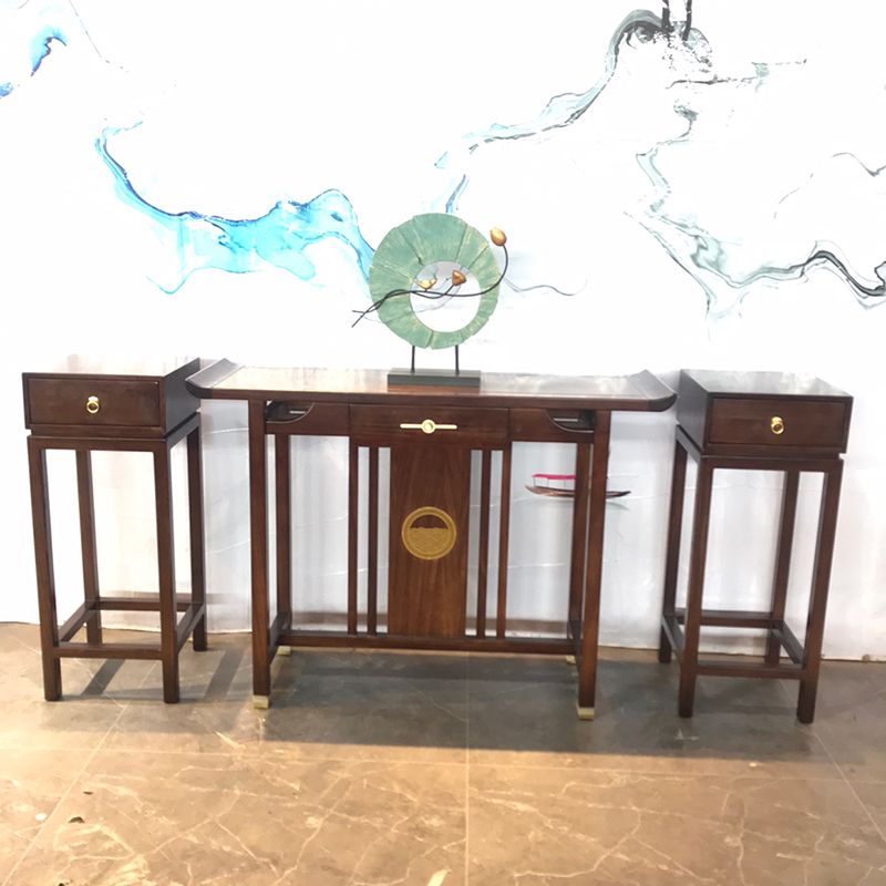 Rectangle Shape Contemporary Console Table Wooden Console Sofa Table Clearhalo 'Console Tables' 'console_tables' 'Entry & Mudroom Furniture' 'furn' 'furn_console_tables' 'Furniture' 1200x1200_9aeee28c-7a98-4030-ae76-03f05ce2cd61