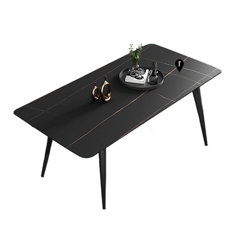 Modern Sintered Stone Dining Table Set 1/2/7 Pieces Home Dining Room Set Clearhalo 'Dining Room Sets' 'Dining Tables & Seating' 'dining_room_set' 'furn' 'furn_dining_room_set' 'Furniture' 'Kitchen & Dining Furniture' 1200x1200_9af135fc-e672-4c39-9bc4-c00578dde1f5