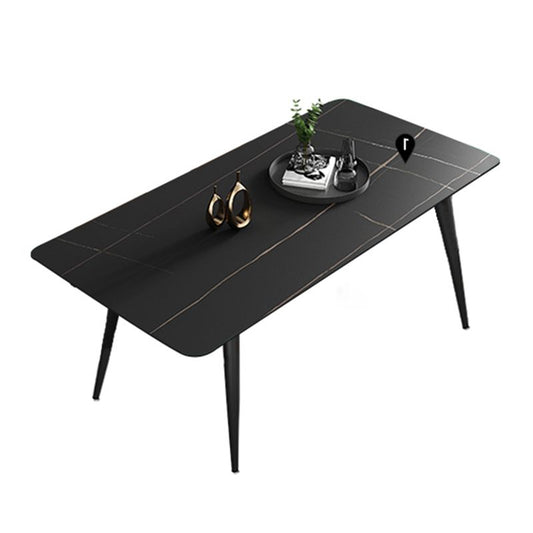 Set di tavoli da pranzo in pietra sinterizzato moderno 1/2/7 pezzi