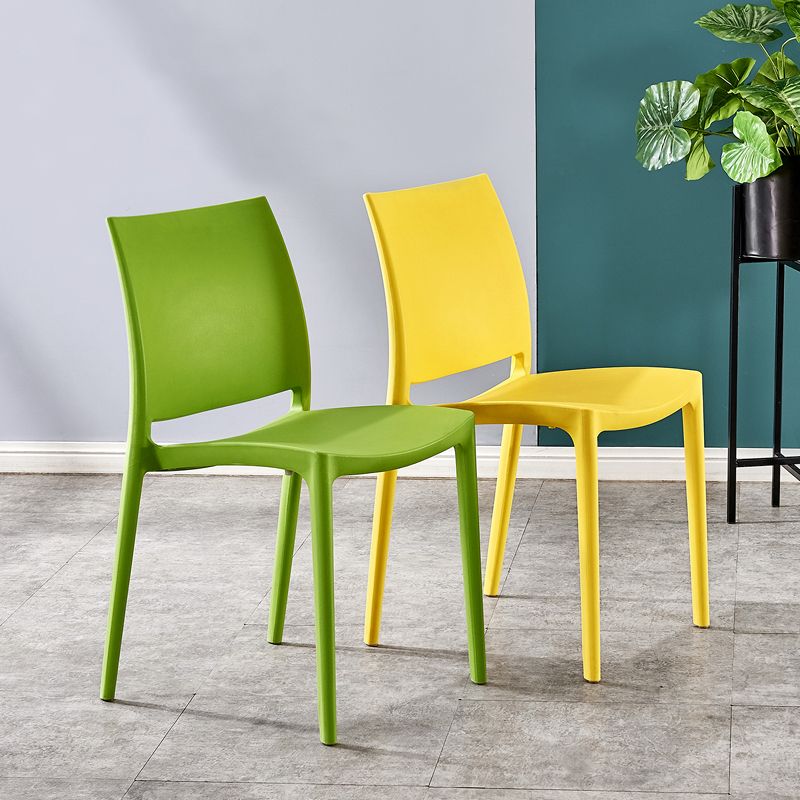 Modern Contemporary Plastic Side Chairs Multicolor Open Back Side Chair Set Clearhalo ' kitchen&dining_furn' 'Dining Chairs' 'Dining Tables & Seating' 'dining_chair' 'furn' 'furn_dining_chair' 'Furniture' 'furniture_dining_chair' 'Kitchen & Dining Furniture' 'kitchen' 1200x1200_9af1f595-078d-4afd-b8ed-2d232f1766be