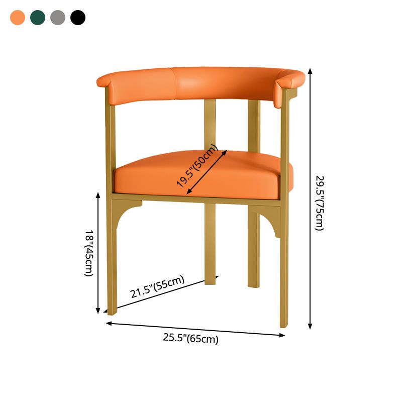 Scandinavian Style Upholstered Armless Dining Chairs Open Back Side Chair (Set of 2) Clearhalo ' kitchen&dining_furn' 'Dining Chairs' 'Dining Tables & Seating' 'dining_chair' 'furn' 'furn_dining_chair' 'Furniture' 'furniture_dining_chair' 'Kitchen & Dining Furniture' 'kitchen' 1200x1200_9af57c1f-dafc-4cfe-bda9-316f22bd027d