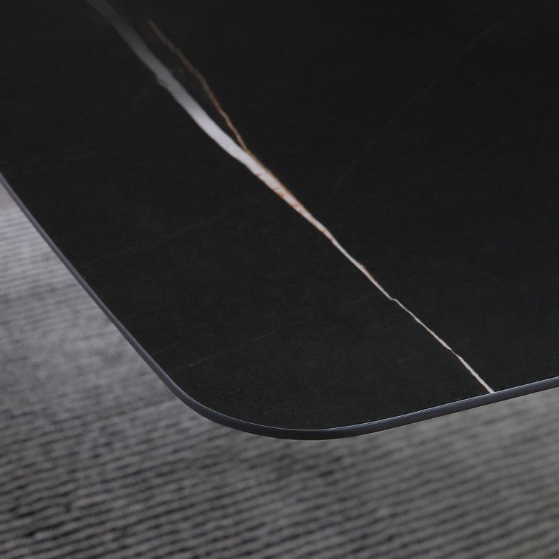 Industrial Style Stone Dining Table Sled Base Indoor Dining Room Collection Clearhalo 'Dining Tables & Seating' 'Dining Tables' 'dining_table' 'furn' 'furn_dining_table' 'Furniture' 'furniture_dining_table' 'Kitchen & Dining Furniture' 'kitchen' 'kitchen_dining_table' 1200x1200_9af63847-f9e5-4104-8b27-5c33ce019cf6