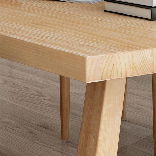 Scrivania da ufficio a slitta in stile moderno scrivania rettangolare in legno massiccio per casa