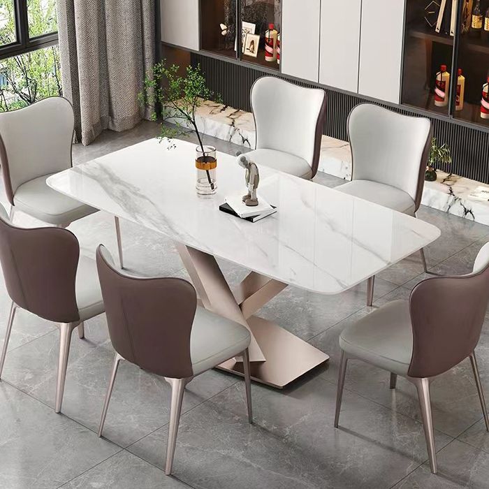 1/4/5/7 Pieces Sintered Stone Dining Table Set Dining Room Chair and Table Set Clearhalo 'Dining Room Sets' 'Dining Tables & Seating' 'dining_room_set' 'furn' 'furn_dining_room_set' 'Furniture' 'furniture_dining_room_set' 'Kitchen & Dining Furniture' 1200x1200_9af7ab07-6cc8-4598-95c3-f04234e315a7