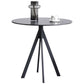 Round Sintered Stone Two-Color Dining Table Simplicity 4 Legs Table for Dining Room Clearhalo ' dining_table' 'Dining Tables & Seating' 'Dining Tables' 'furn' 'furn_dining_table' 'Furniture' 'furniture_dining_table' 'Kitchen & Dining Furniture' 'kitchen&dining_furn' 'kitchen' 'kitchen_dining_table' 1200x1200_9af86183-4c47-4543-ab7f-9cf7566fb16d