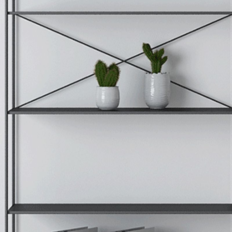 Modern Metal Bookcase Shelf Rectangular Open Bookcase with Shelves Clearhalo 'Bookcases' 'furn' 'furn_bookcases' 'Furniture' 'furniture_bookcases' 'kitchen' 'kitchen_bookcases' 'Living Room Furniture' 'Office Furniture' 1200x1200_9af864e6-db2f-43b2-b65f-5a481b40558f