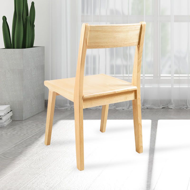 Contemporary Style Open Back Chair Wood Kitchen Dining Armless Chair Clearhalo 'Dining Chairs' 'Dining Tables & Seating' 'dining_chair' 'furn' 'furn_dining_chair' 'Furniture' 'furniture_dining_chair' 'Kitchen & Dining Furniture' 1200x1200_9af87cad-29ac-4dff-b8e2-db4fc3f3c2f1