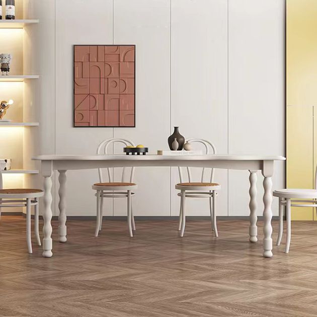 Moderner rechteckiger Holz-Esstisch, 1/2/4/5-teiliges Esszimmer-Set für Café