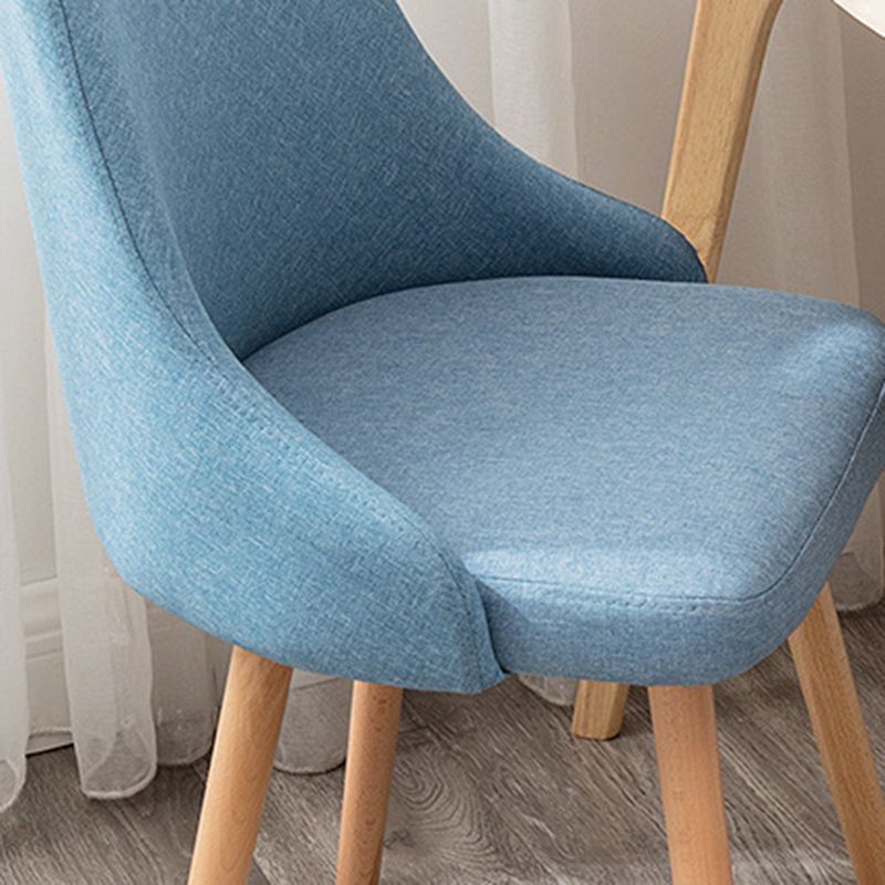Cotton Blend /PU Upholstered Accent Chair Solid Wood Chair with 4 Legs Clearhalo 'Accent Chairs' 'accent_chairs' 'Chairs & Seating' 'furn' 'furn_accent_chairs' 'Furniture' 'Living Room Furniture' 1200x1200_9af9f685-0485-479c-af91-ba1b297cc4bc