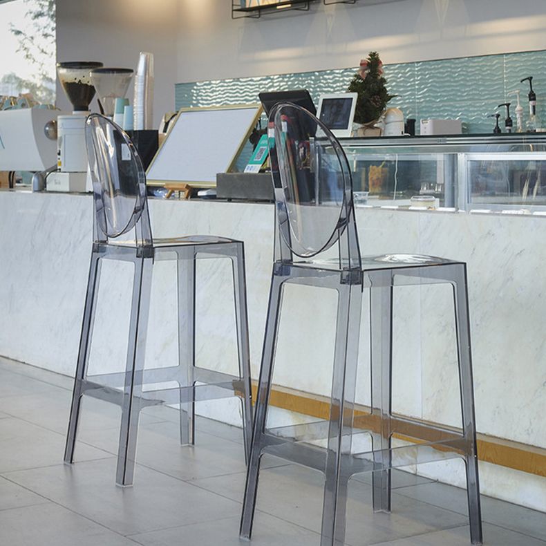 Acrylic Indoor Bar Stool Full Back Modern Square Arm-less Counter Stool Clearhalo 'Bar Furniture' 'Bar Stools' 'bar_stools' 'furn' 'furn_bar_stools' 'furniture_bar_stools' 'Kitchen & Dining Furniture' 'kitchen&dining_furn' 'kitchen' 'kitchen_furn' Furniture' 1200x1200_9afaa038-4ce8-4d42-a335-c13bd8cef582
