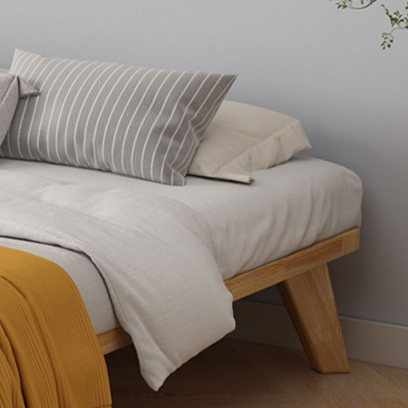 Scandinavisch massief houten platformbed 13.39 "High Natural Bed frame set