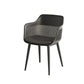 Plastic Arm Chair Modern Style Open Back Chair for Dining Room