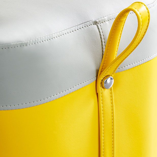 Moderno pouf pouf fade resistente al contrasto di contrasto in finta pelle pouf pouf pouf