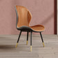 Glam Leather Dining Chair Wingback Side Furniture in Matte Finish for Indoor Clearhalo 'Dining Chairs' 'Dining Tables & Seating' 'dining_chair' 'furn' 'furn_dining_chair' 'Furniture' 'Kitchen & Dining Furniture' 1200x1200_9aff7889-9351-4c0d-b4be-7a08432188c5