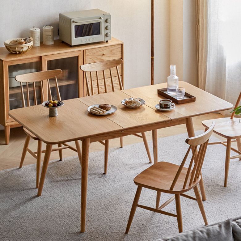 Modern Style Rectangle Extendable Wood Dining Table, 47.2" x 31.5" x 29.5" Clearhalo 'Dining Tables & Seating' 'Dining Tables' 'dining_table' 'furn' 'furn_dining_table' 'Furniture' 'Kitchen & Dining Furniture' 1200x1200_9b00bfc5-6b8b-450d-866d-a4959dd5bde2