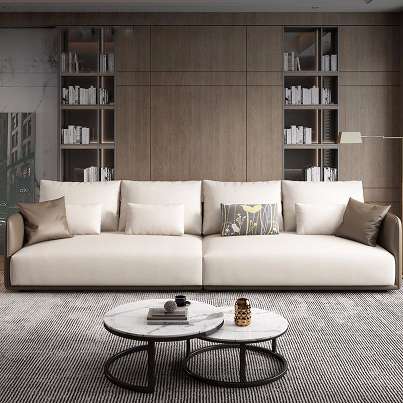 Modern Style with Pillow Back Latex/sponge Seat Filled Dark Blue/orange/army Green Sofa Clearhalo 'furn' 'furn_sofas' 'Furniture' 'furniture_sofas' 'kitchen' 'kitchen_sofas' 'Living Room Furniture' 'Sofa' 'sofas' 1200x1200_9b01c0c6-3696-47ae-ab92-2af65934b32f