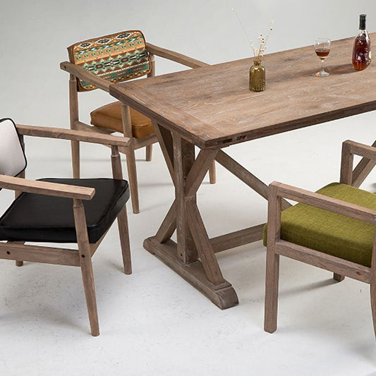 Traditional Style Rubber Wood Chairs Open Back Side Kitchen Dining Chair Clearhalo ' kitchen&dining_furn' 'Dining Chairs' 'Dining Tables & Seating' 'dining_chair' 'furn' 'furn_dining_chair' 'Furniture' 'furniture_dining_chair' 'Kitchen & Dining Furniture' 'kitchen' 1200x1200_9b03335b-e0d4-4593-88b8-beddc07a2367