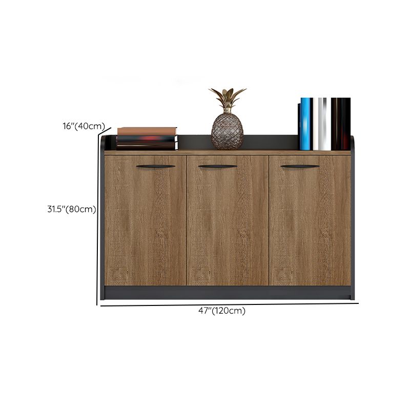 Gabinete de bloqueo de llave de marco de madera de almacenamiento moderno medieval