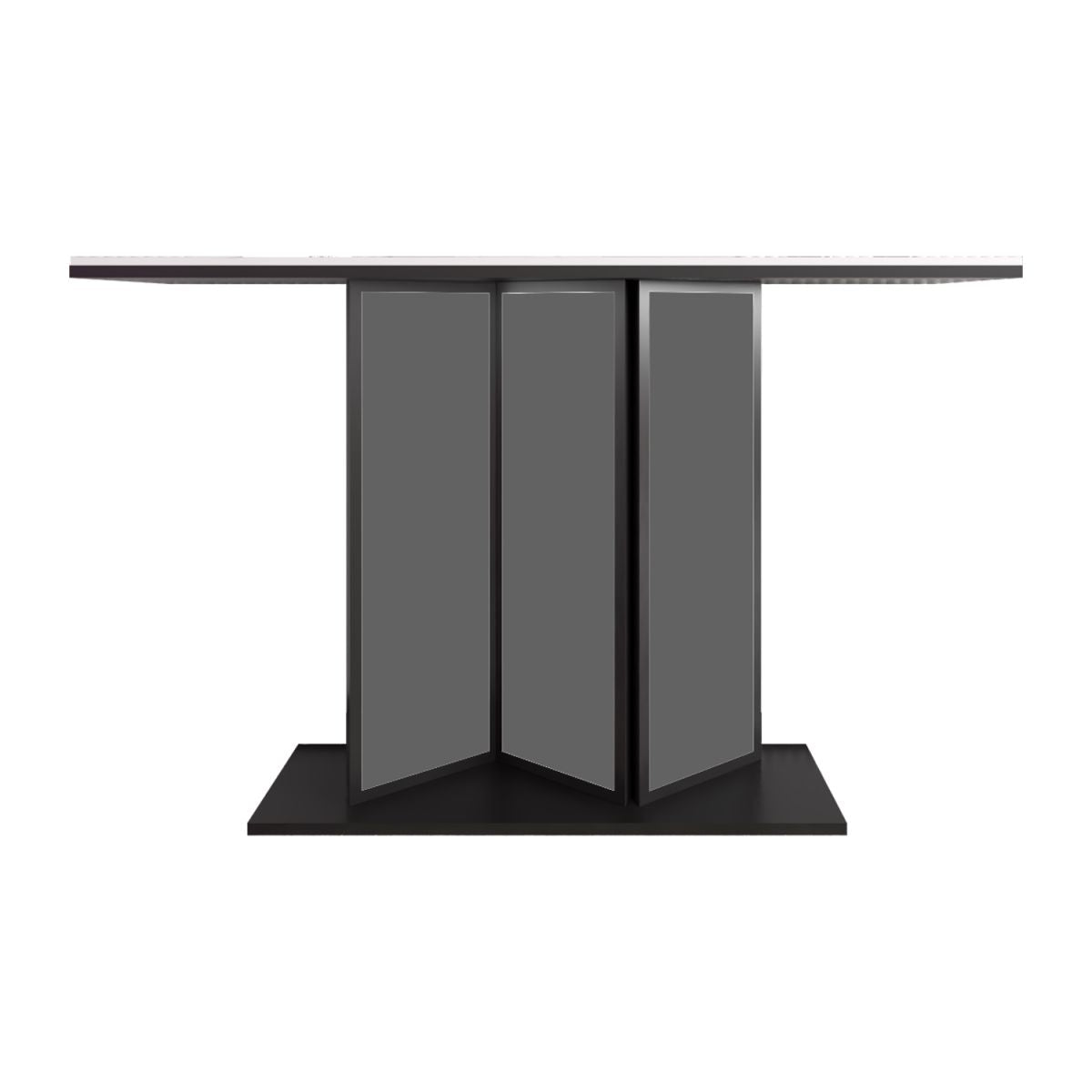 Tabella della console di ferro in ardesia contemporanea tavolo da divano resistente alla macchia rettangolo