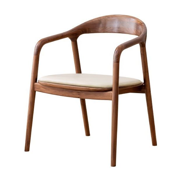 Contemporary Wood Dining Open Back Arm Chair(Set of 1/2/4/6/8) Clearhalo 'Dining Chairs' 'Dining Tables & Seating' 'dining_chair' 'furn' 'furn_dining_chair' 'Furniture' 'Kitchen & Dining Furniture' 1200x1200_9b04d487-3014-47a9-a6bb-13e621a17732