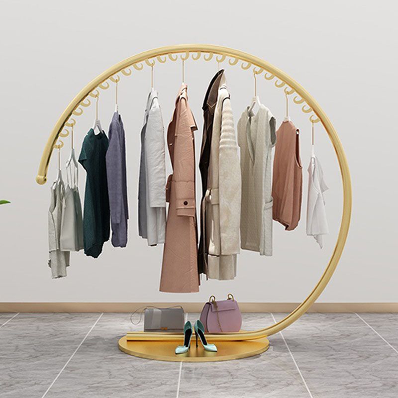 Kit d'entrée de rack de manteau en métal rond moderne avec crochets