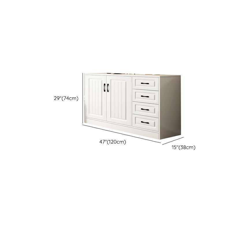 White Accent Cabinet Standard Rectangle Side Cabinet with Doors Clearhalo 'Cabinets & Chests' 'cabinets_chests' 'furn' 'furn_cabinets_chests' 'Furniture' 'Living Room Furniture' 1200x1200_9b09bbf7-24dd-403a-af0f-a4f96b24eb0b