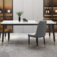 Industrial Style Home Sintered Stone Dining Table Rectangle Shape Table with 4 Legs Base Clearhalo ' dining_table' 'Dining Tables & Seating' 'Dining Tables' 'furn' 'furn_dining_table' 'Furniture' 'furniture_dining_table' 'Kitchen & Dining Furniture' 'kitchen&dining_furn' 'kitchen' 'kitchen_dining_table' 1200x1200_9b0afdfb-2cac-457b-9781-dd53bf70ca51