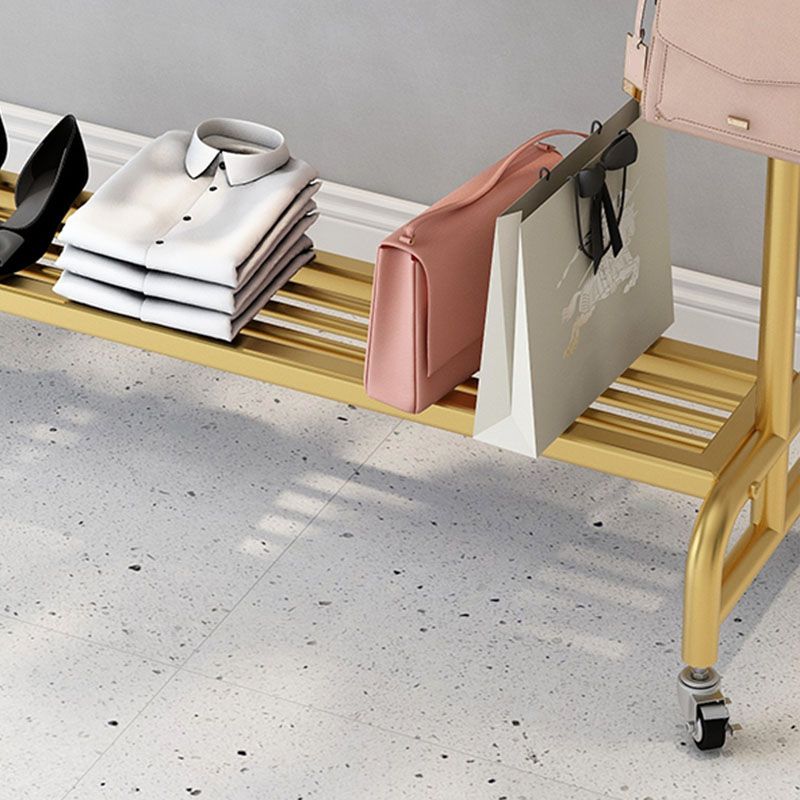 Hanchos de estante de estilo moderno Diseño de la rejilla de metal de pie para sala de estar para sala de estar