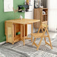 Mid-Century Dining Table Rectangle Solid Wood Drop-Leaf Dining Table for Home Use Clearhalo ' dining_table' 'Dining Tables & Seating' 'Dining Tables' 'furn' 'furn_dining_table' 'Furniture' 'furniture_dining_table' 'Kitchen & Dining Furniture' 'kitchen&dining_furn' 'kitchen' 'kitchen_dining_table' 1200x1200_9b0d9b02-d12f-44ad-adcf-ea7ec0a2d323