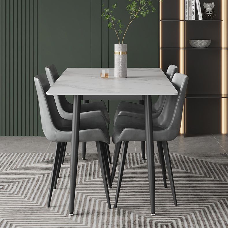 Modern Rectangle Dining Table Sintered Stone Dining Table with 4 Legs for Home Kitchen Dinner Clearhalo ' dining_table' 'Dining Tables & Seating' 'Dining Tables' 'furn' 'furn_dining_table' 'Furniture' 'furniture_dining_table' 'Kitchen & Dining Furniture' 'kitchen&dining_furn' 'kitchen' 'kitchen_dining_table' 1200x1200_9b0dd3c4-fb82-49a7-885c-80071489eadd