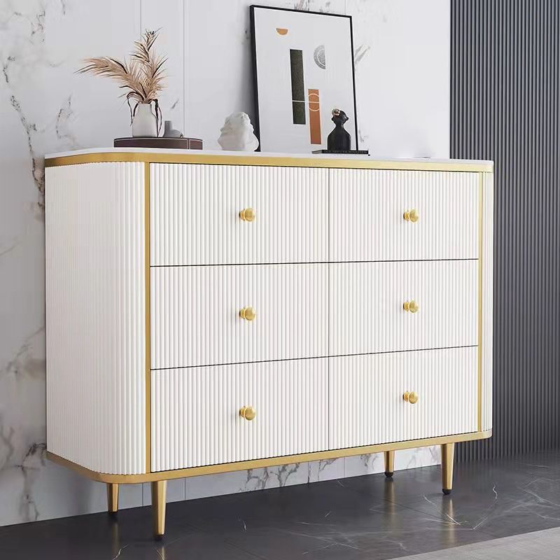 Glam Stone Bedroom Chest White 15" Wide Storage Chest with Drawers Clearhalo 'Bedroom Furniture' 'Dressers & Chests' 'dressers_chests' 'furn' 'furn_dressers_chests' 'Furniture' 1200x1200_9b0f55b0-17ad-4476-bf5c-5864eb0c996d