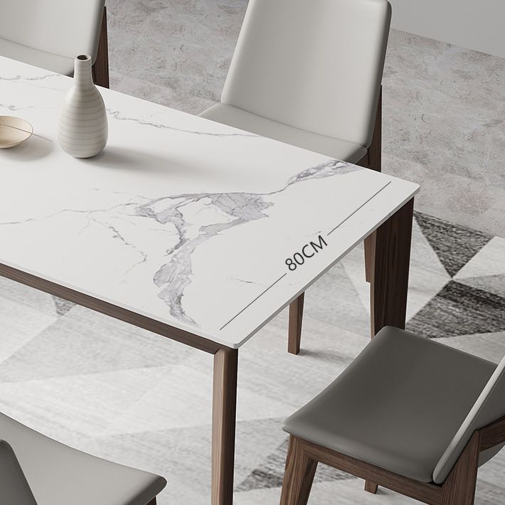 Nordic 1/2/5/7 Pieces Dining Set Sintered Stone Dining Table with Wooden Chairs Clearhalo 'Dining Room Sets' 'Dining Tables & Seating' 'dining_room_set' 'furn' 'furn_dining_room_set' 'Furniture' 'furniture_dining_room_set' 'Kitchen & Dining Furniture' 1200x1200_9b0fcf40-7eed-4283-99e7-55bdcccbc229