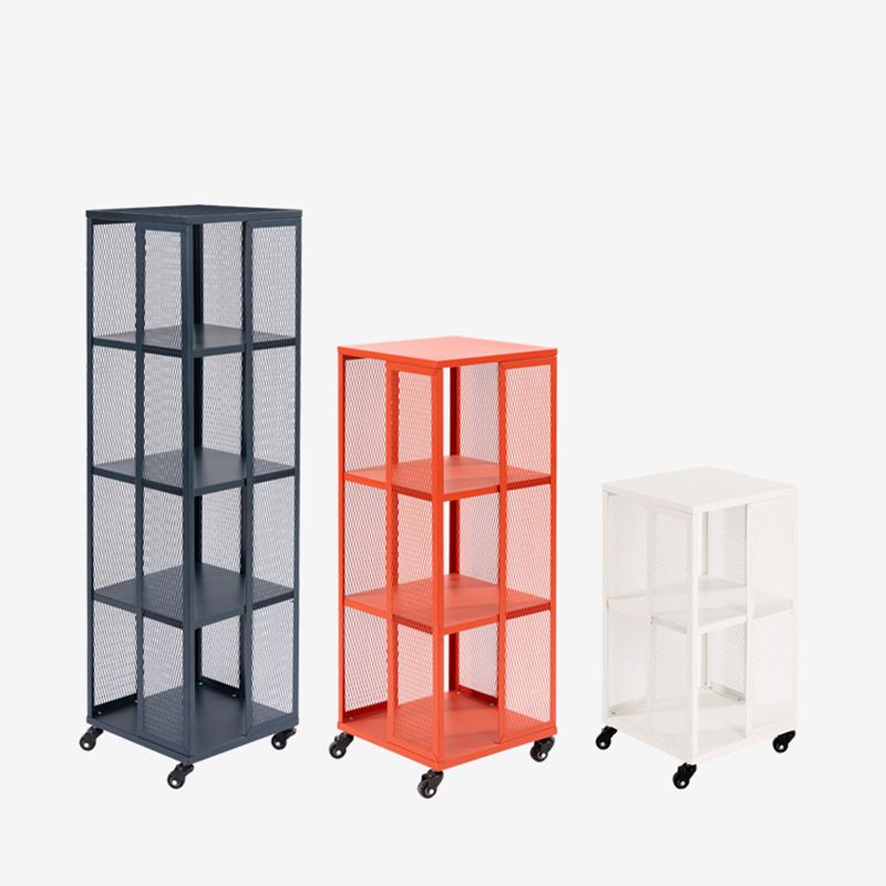 Scandinavian Metal Open Etagere Bookshelf with Iron Frame and Shelf Clearhalo 'Bookcases' 'Furniture' 'furniture_bookcases' 'Office Furniture' 1200x1200_9b1087da-3f25-4a03-8f8d-85e8733b8b50