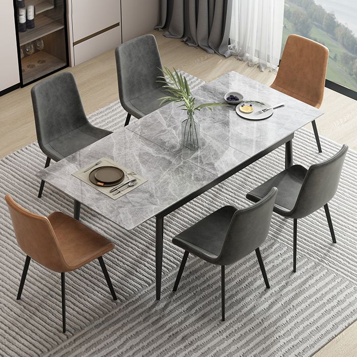 Tavolo da pranzo industriale del sito da pranzo in pietra top estendibile tavolo da pranzo