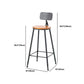 Set tavolo da bar stile industriale 1/2/7 pezzi Tavolo da bar rettangolare con sgabelli alti in legno